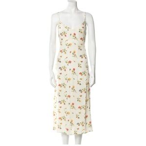 Reformation floral midi dress XS